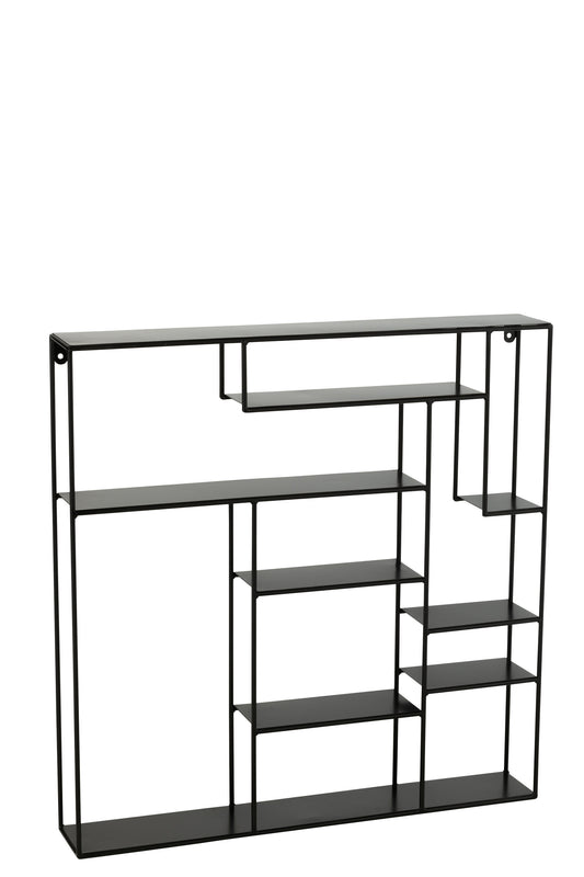 SHELF MARANTA METAL BLACK