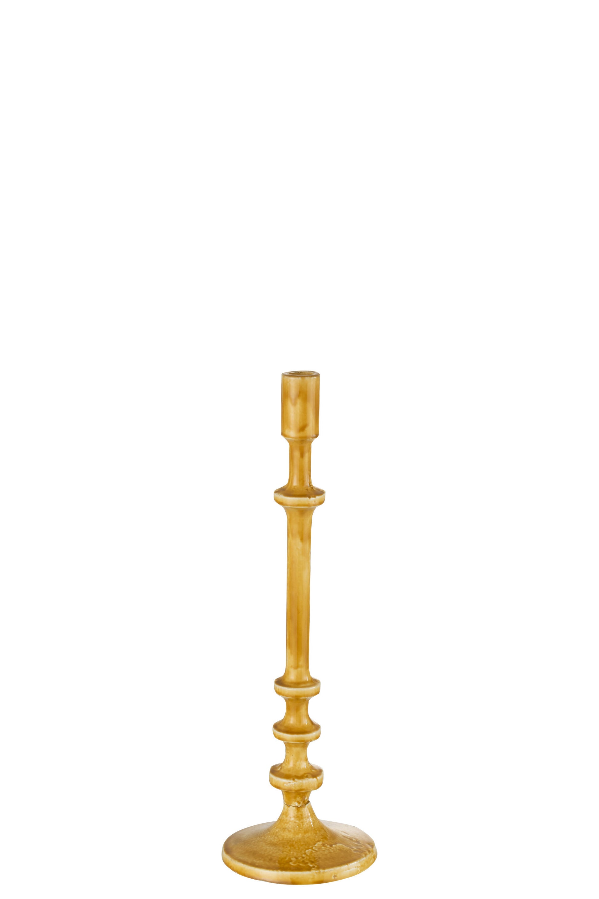 CANDLEHOLDER CLASSIC ALUMINIUM OCHRE L