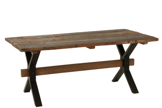 TABLE VINTAGE WOOD BROWN