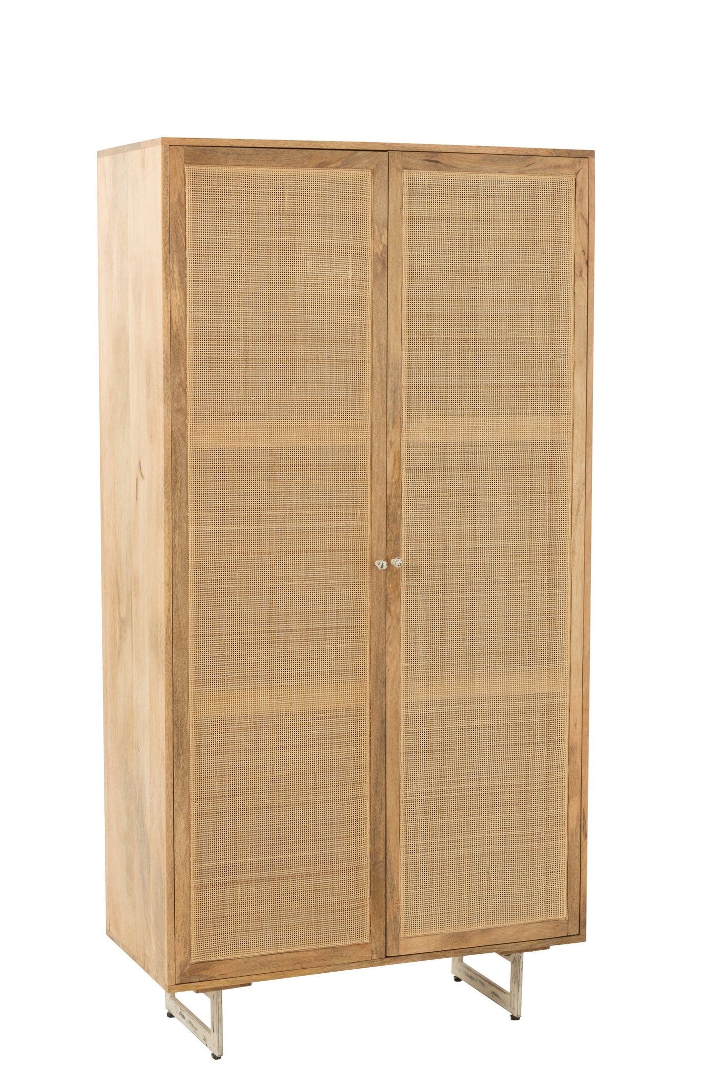 CUPBOARD RATTAN MANGO WOOD NATURAL