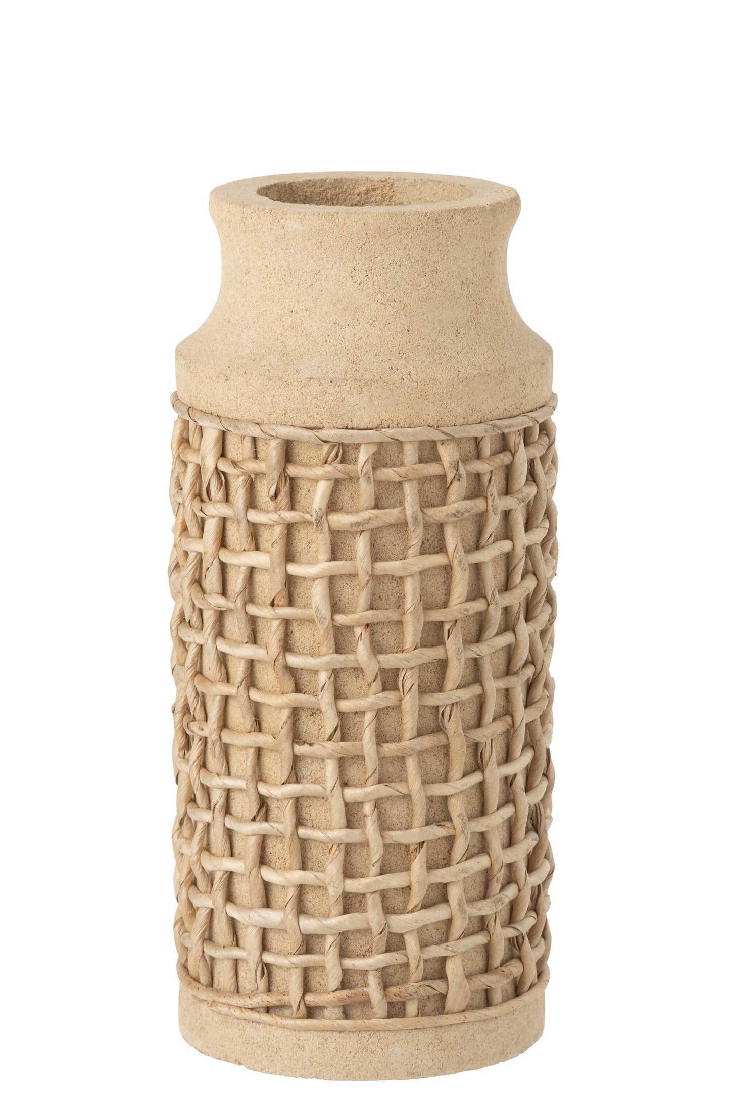 VASE ELLA CEMENT SAND NATURAL