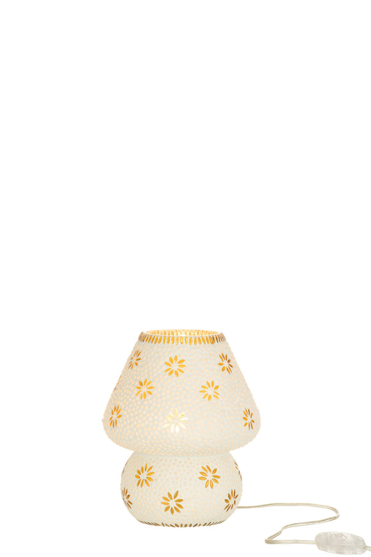 LAMP BRAM GLASS YELLOW SMALL