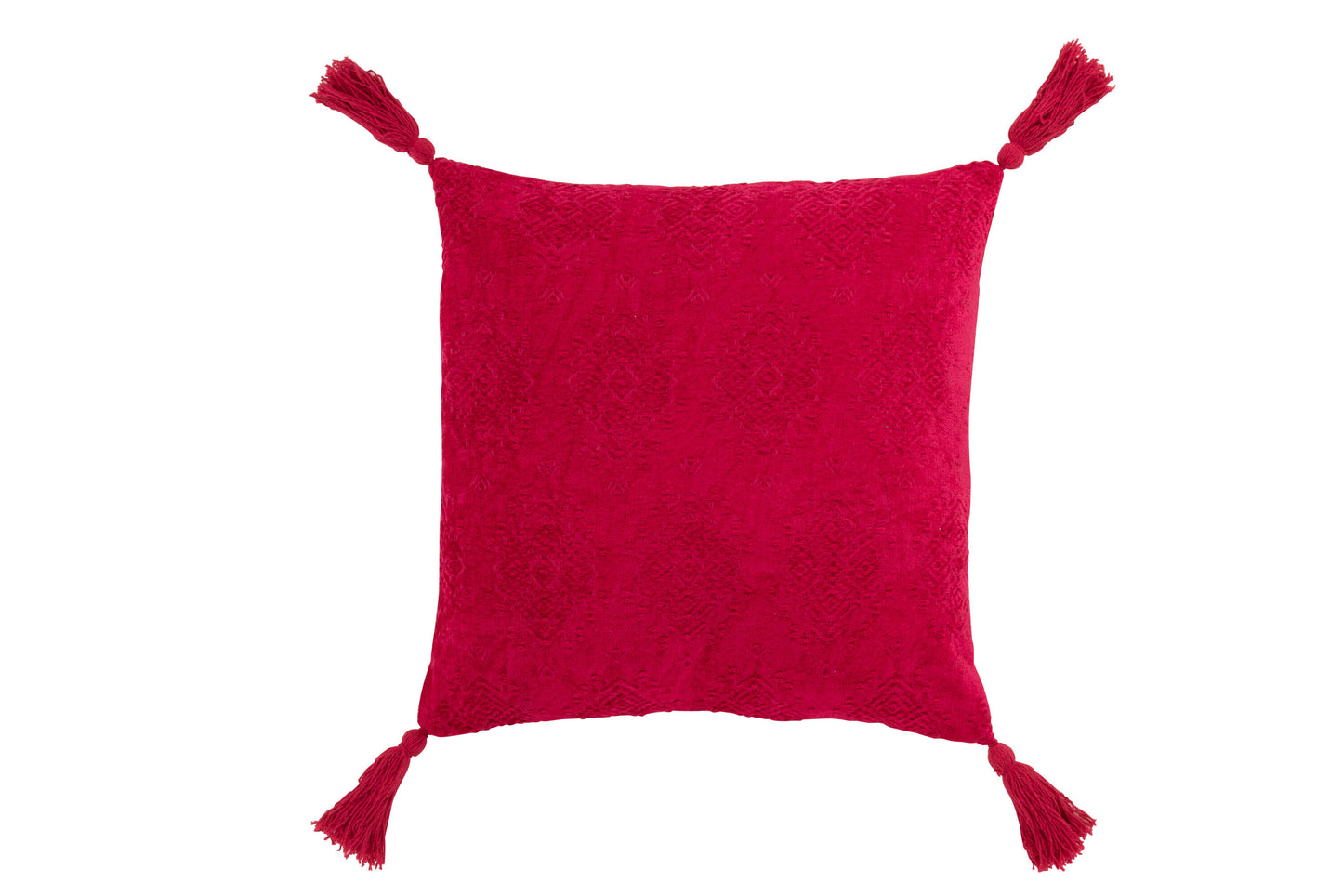 CUSHION FAYOLA COTTON DARK PINK