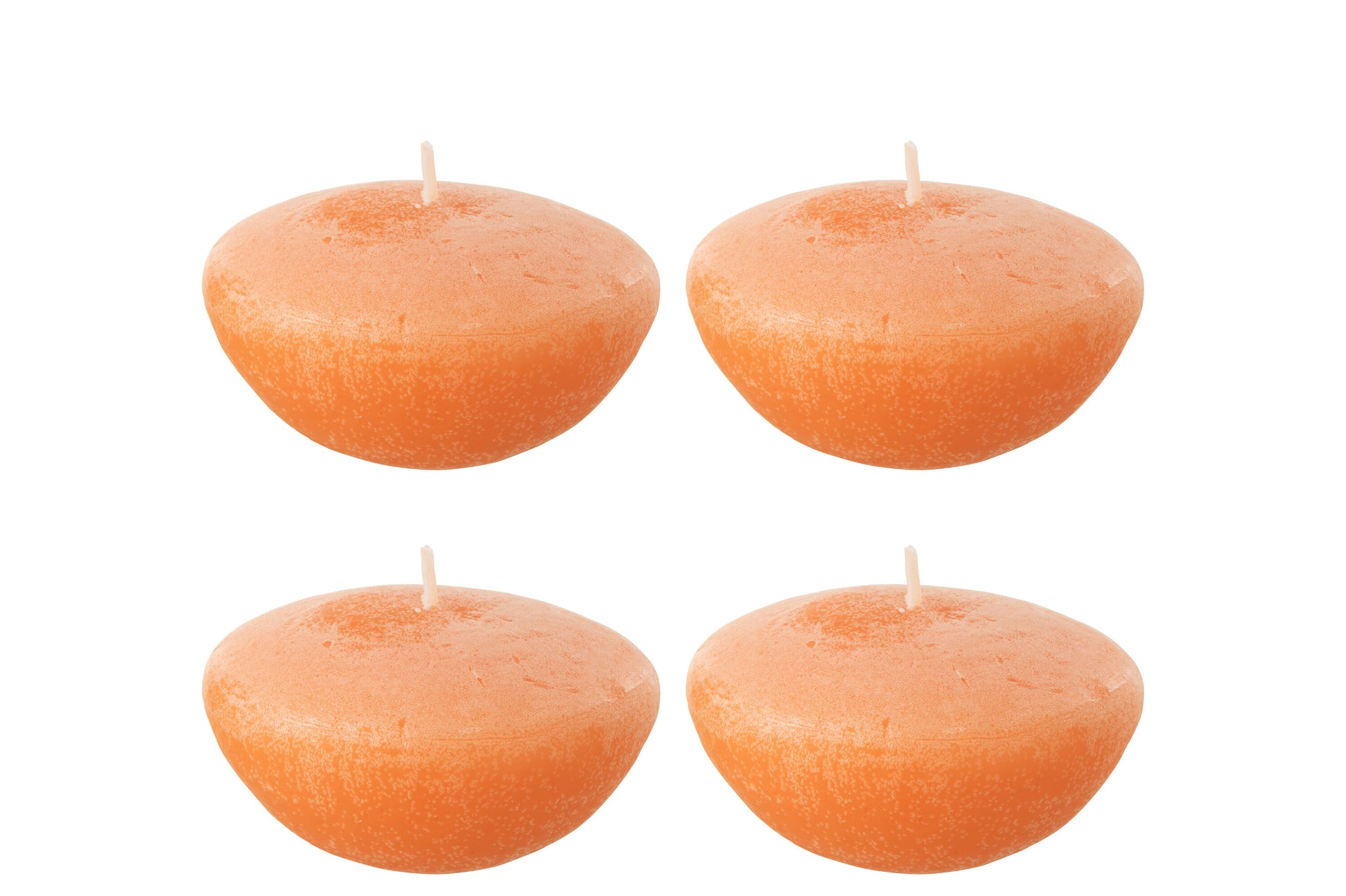 BOX 4 FLOATING CANDLE ORANGE LARGE-8H