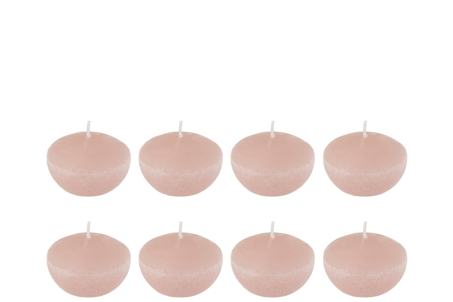 BOX 8 FLOATING CANDLE PINK SMALL-4H