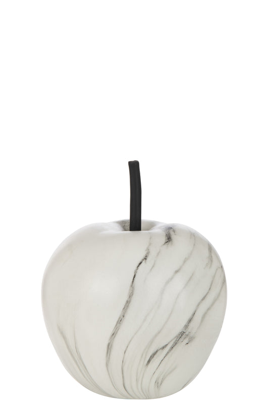 APPLE MARBLE POLY WHITE MEDIUM