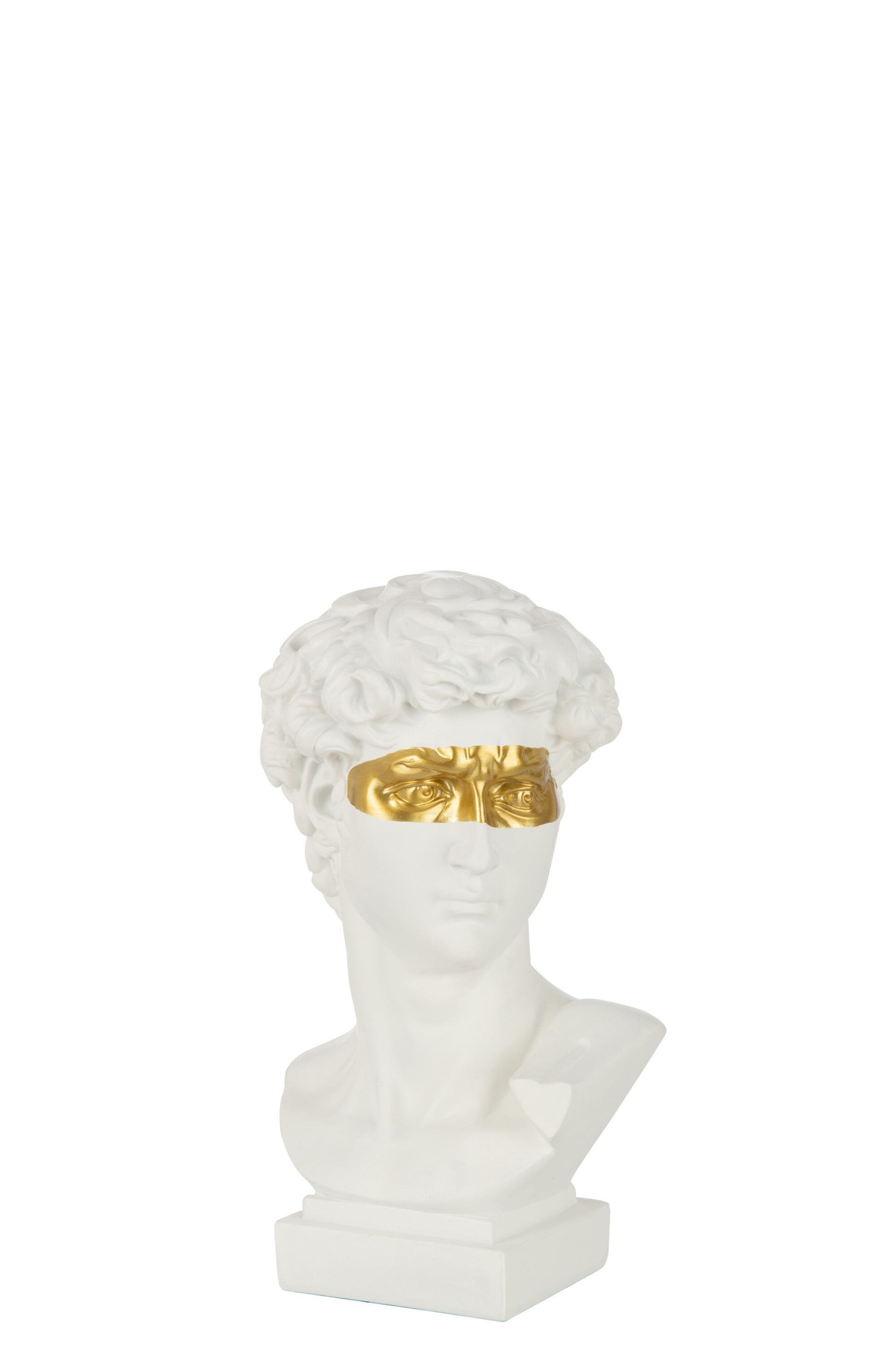 BUST DAVID POLY WHITE/GOLD