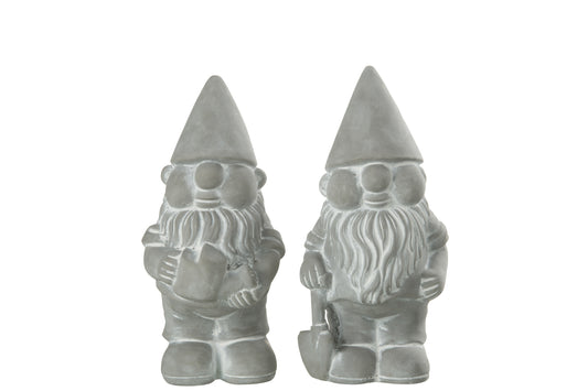 GNOME CEMENT GREY LARGE ASSORTMENT OF 2