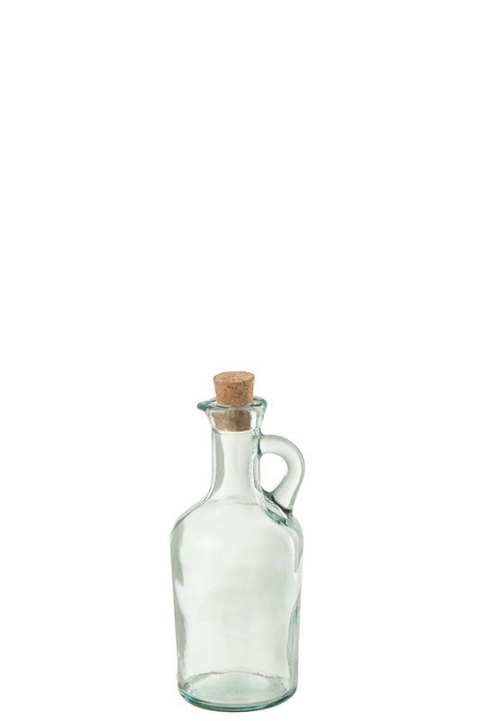 CARAFE SPOUT ROUND CORK RECYCLED GLASS