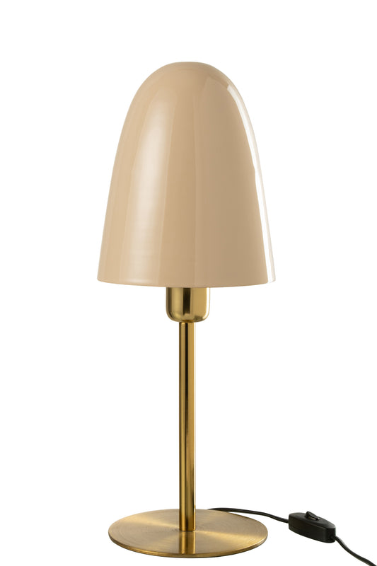 TABLE LAMP METAL BEIGE/GOLD