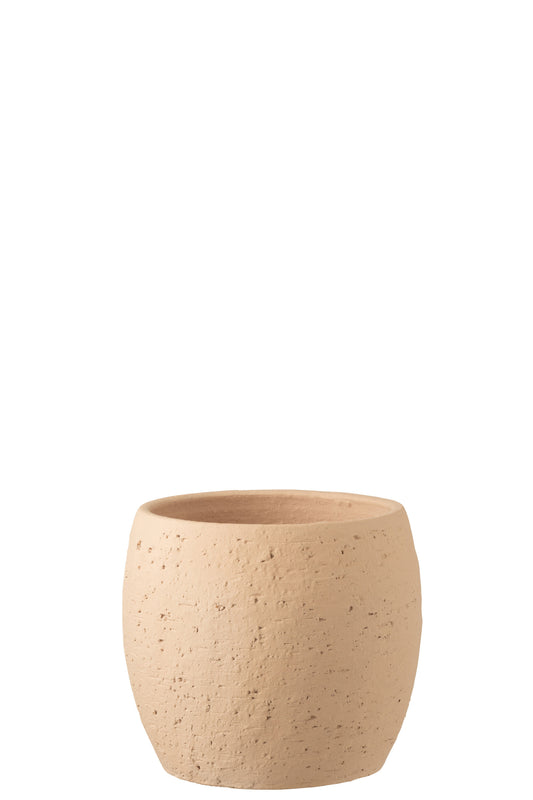 FLOWERPOT ENYA CERAMIC BEIGE LARGE