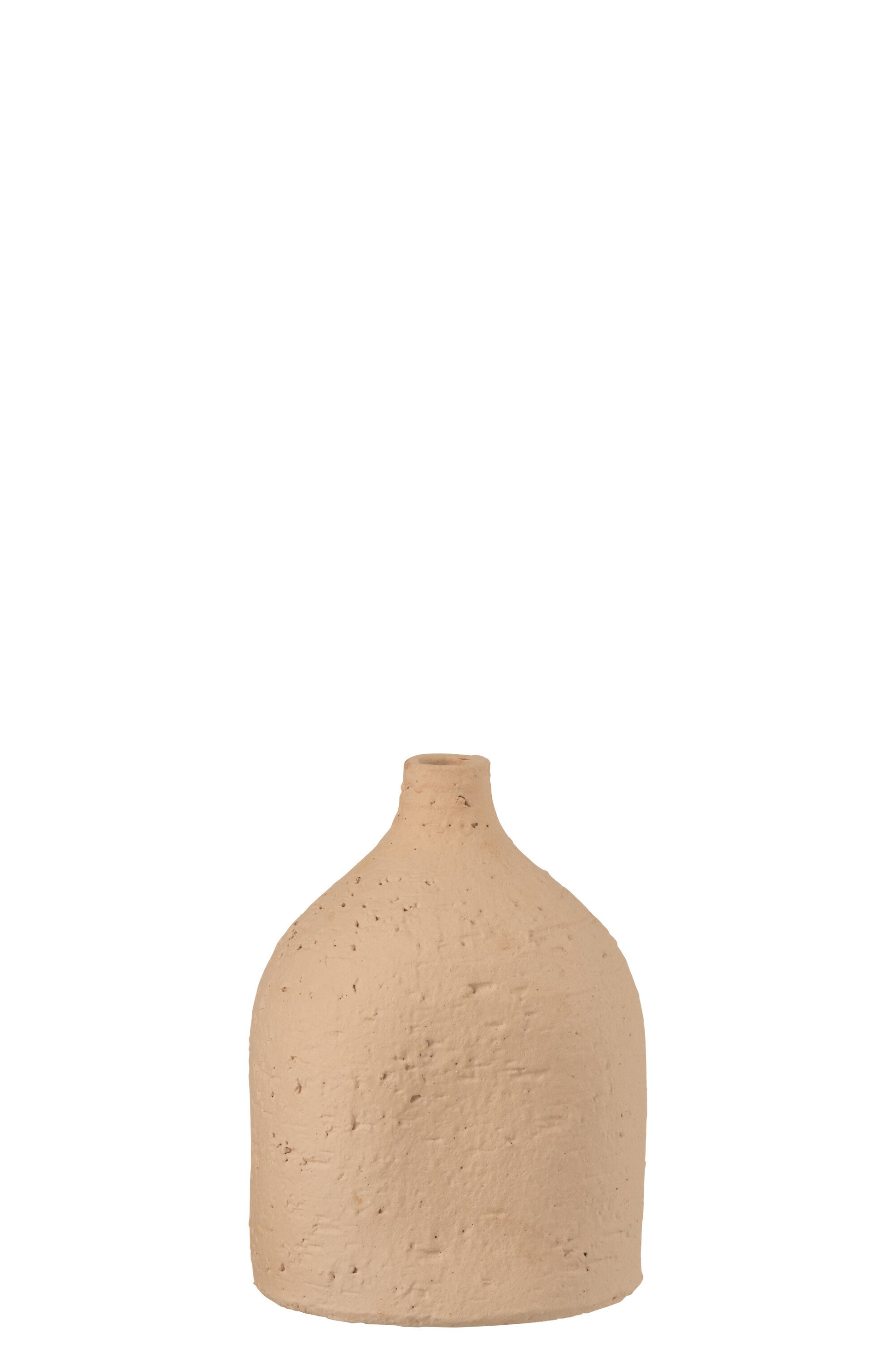 VASE ENYA BOTTLE CERAMIC BEIGE SMALL