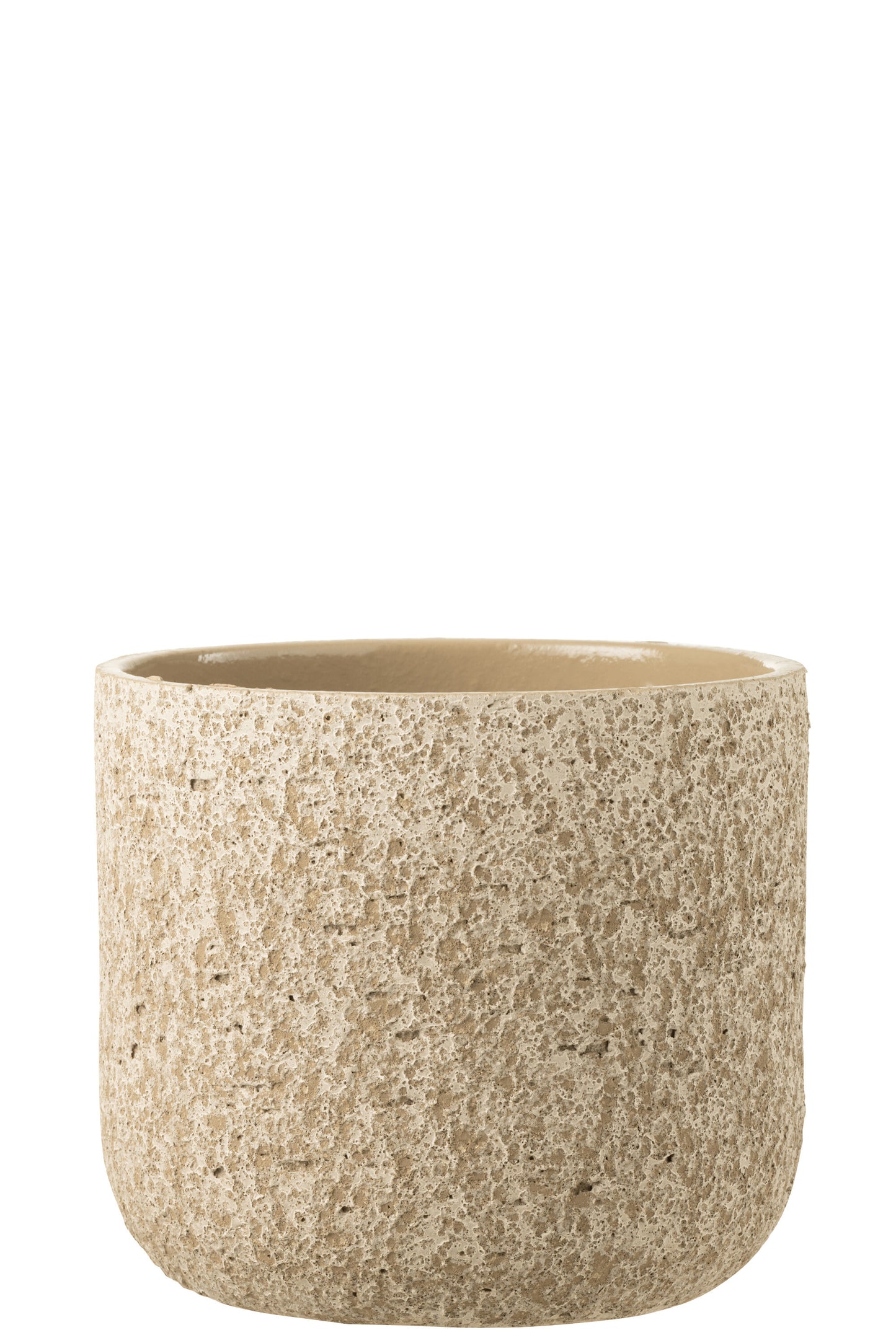 FLOWERPOT ROUGH CERAMIC BEIGE X-LARGE