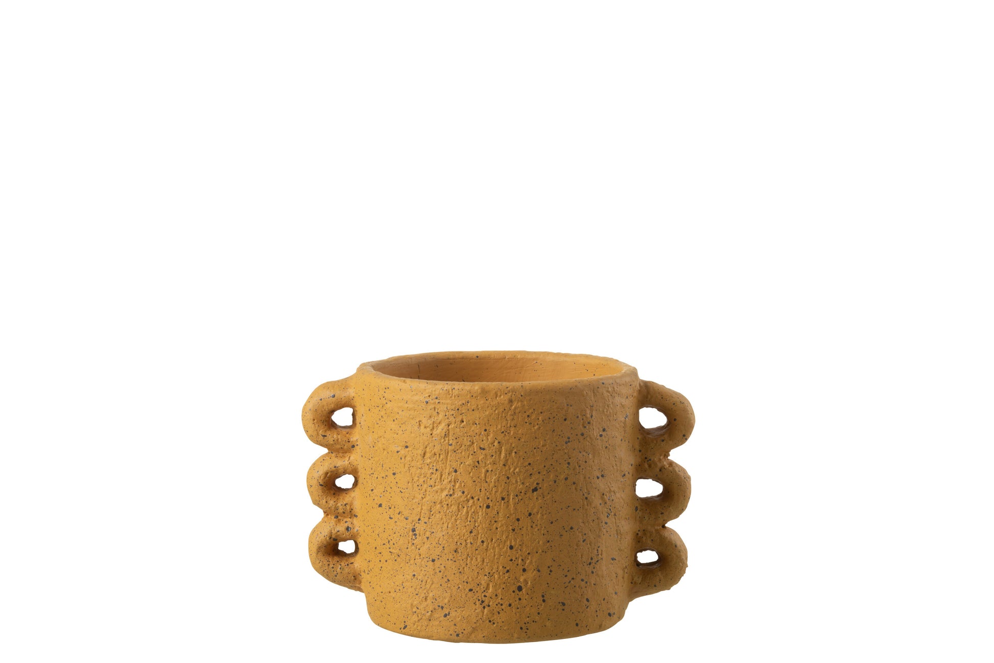 FLOWERPOT ZENIA CERAMIC OCHRE SMALL