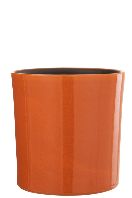 FLOWER POT FLEK CERAMIC ORANGE LARGE