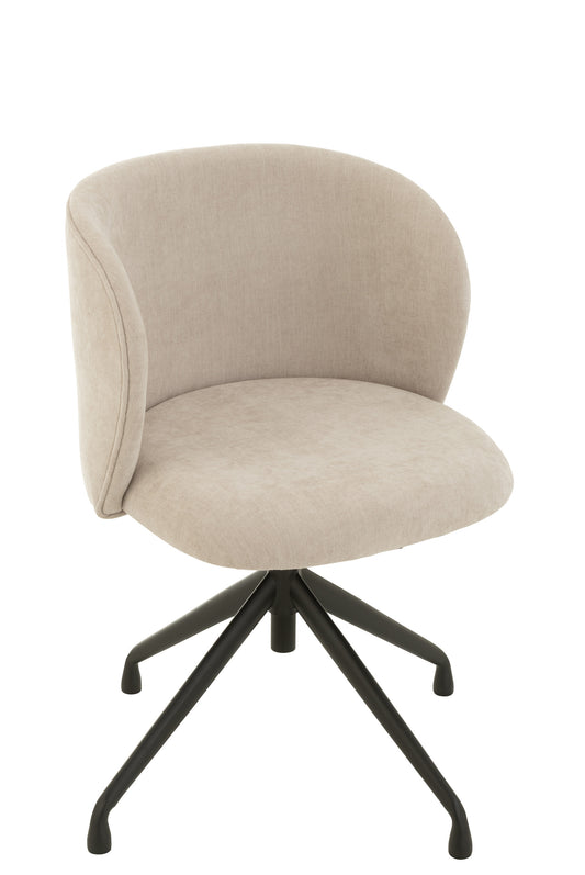 CHAIR TURN/UP/DOWN TEXTILE BEIGE