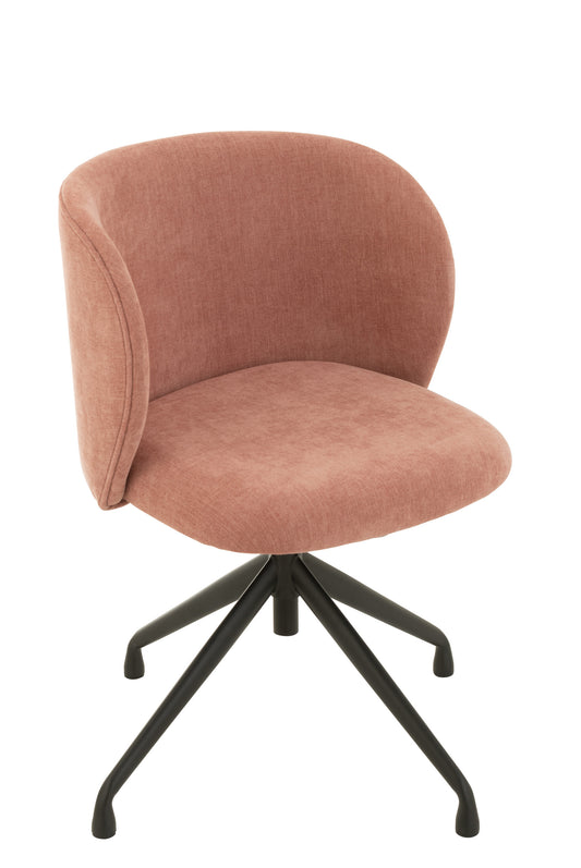 CHAIR TURN/UP/DOWN TEXTILE LIGHT PINK