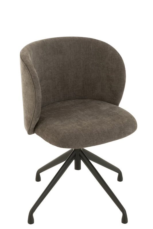 CHAIR TURN/UP/DOWN TEXTILE DARK GREY