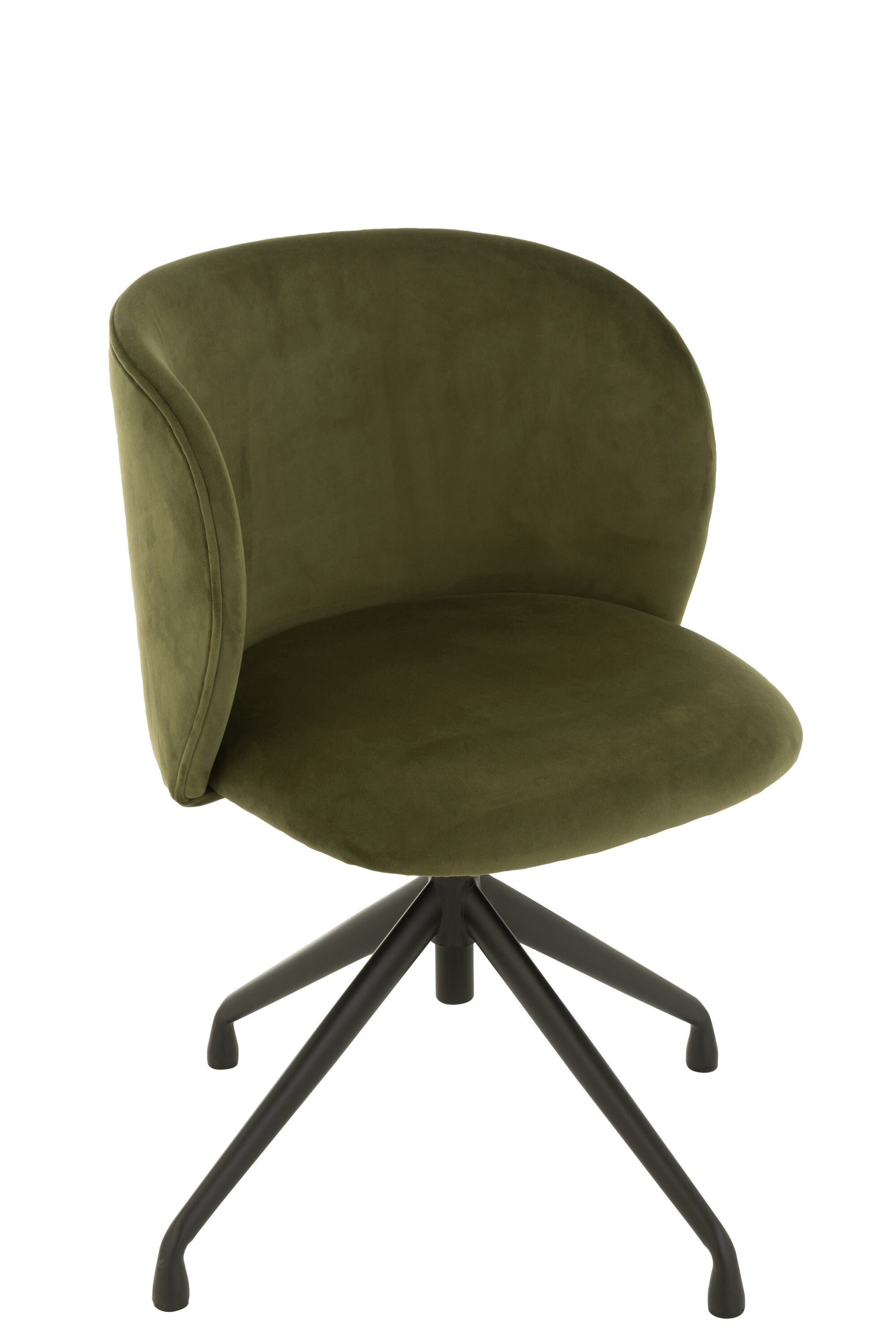 CHAIR TURN/UP/DOWN VELVET DARK GREEN