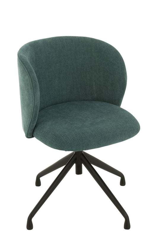 CHAIR TURN/UP/DOWN TEXTILE WATER GREEN