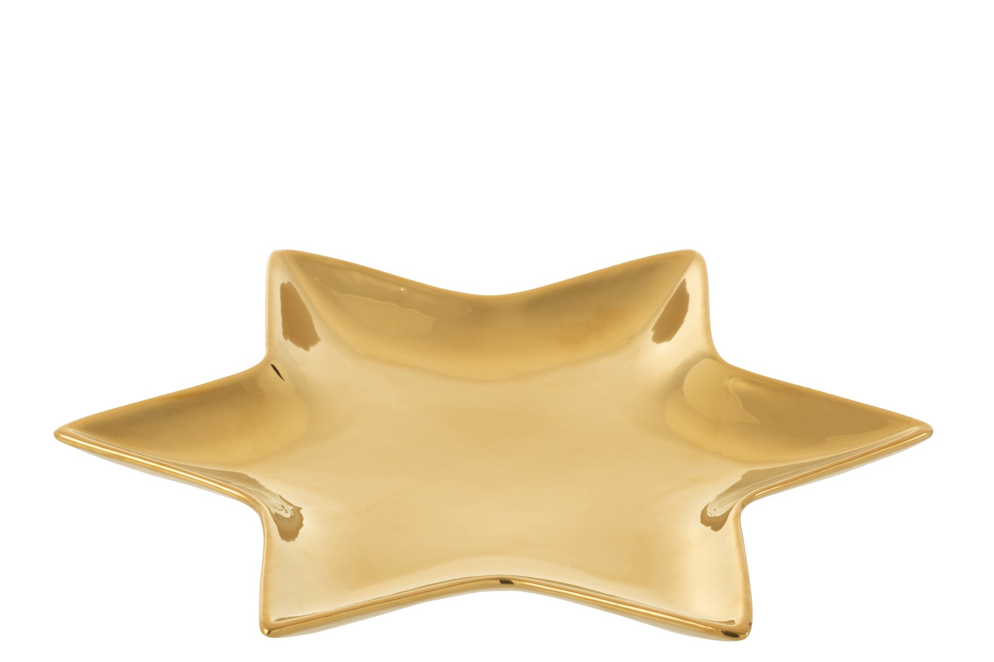 PLATE STAR PORCELAIN GOLD