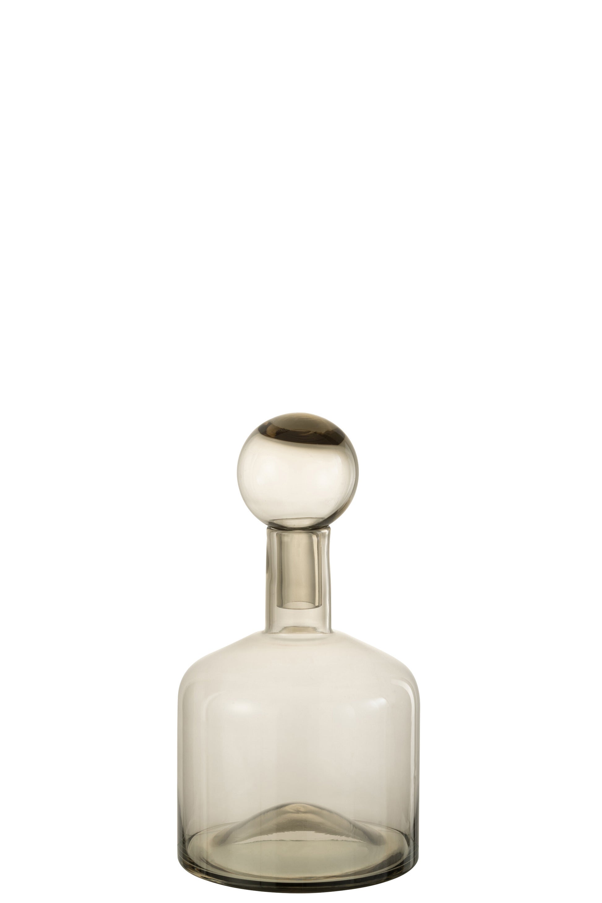 BOTTLE DECO NORMA GLASS GREY SMALL