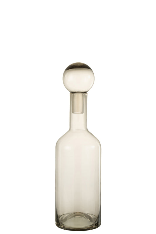 BOTTLE DECO NORMA GLASS GREY MEDIUM