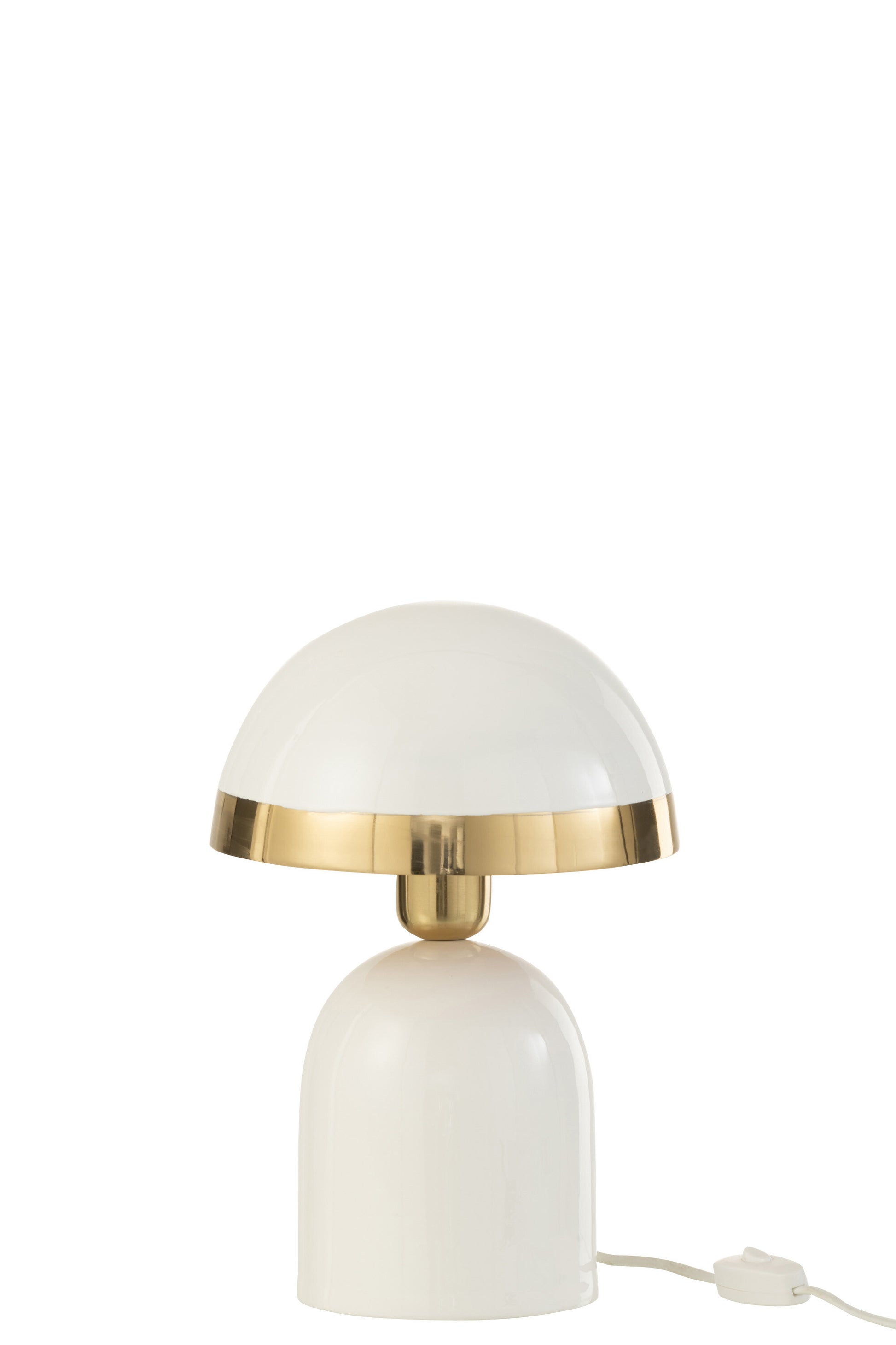 LAMP GOLD BORDER METAL SHINY WHITE