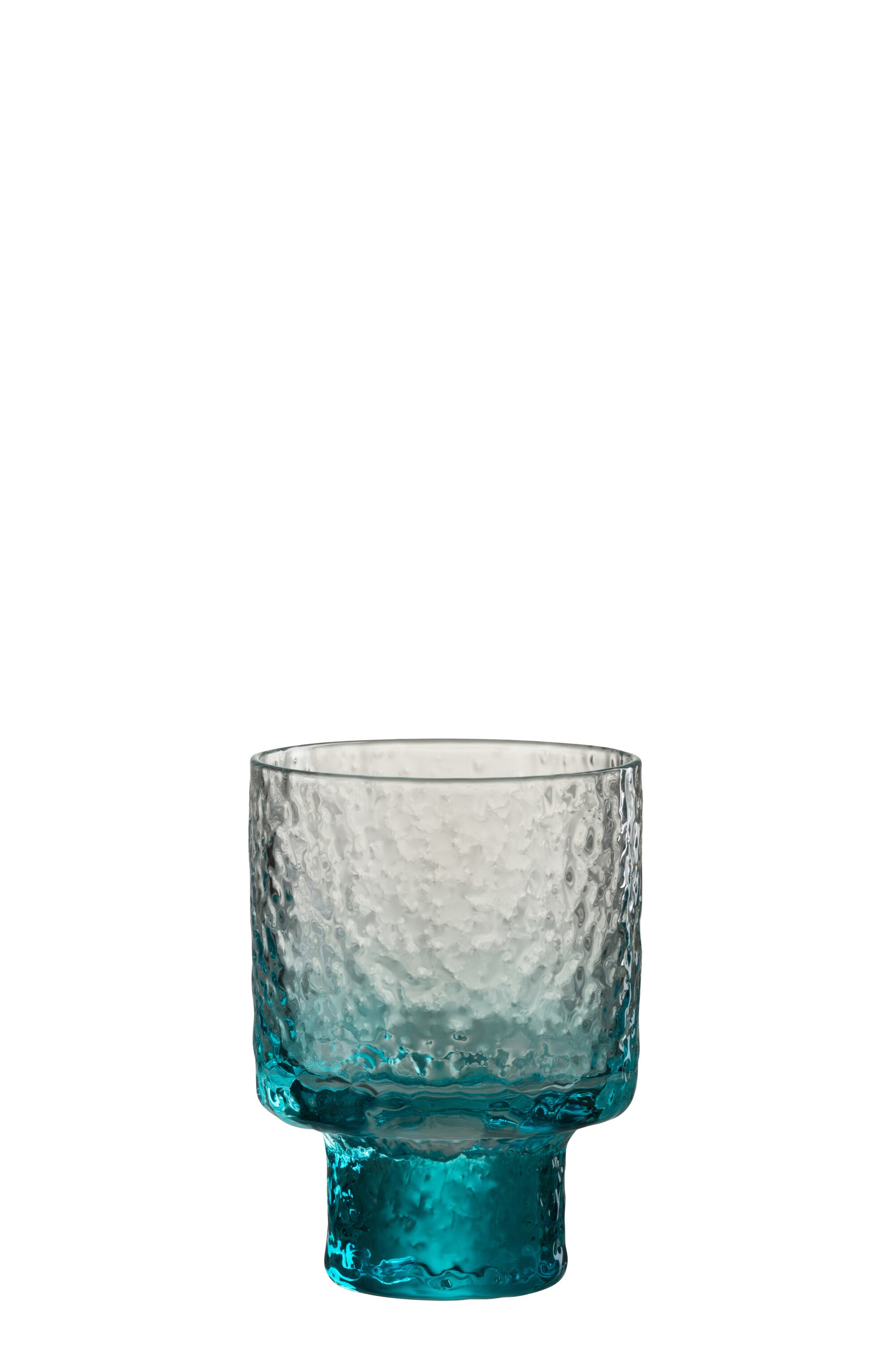 LIQUOR GLASS IRREGULAR GLASS BLUE