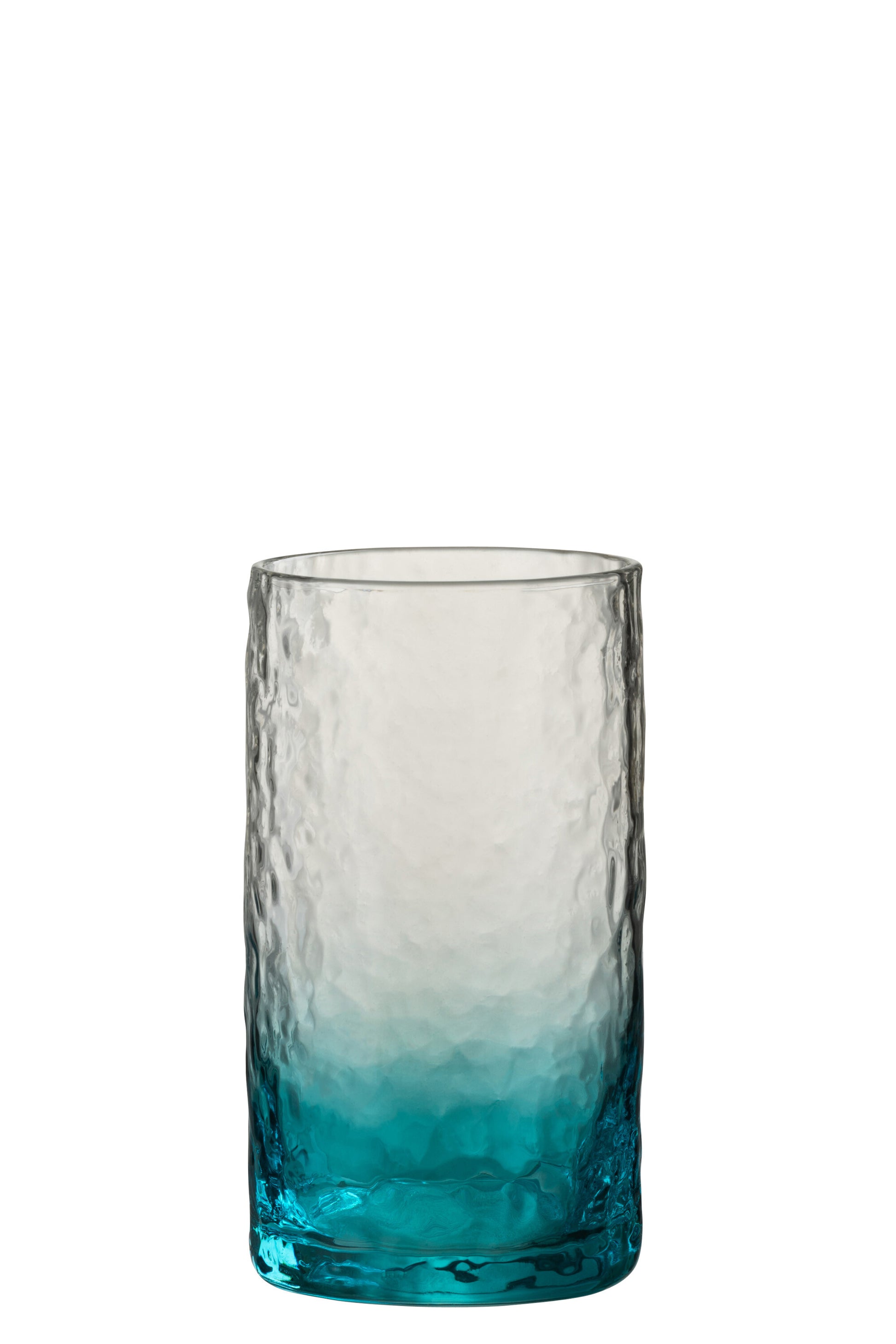 DRINKING GLASS IRREGULAR GLASS BLUE