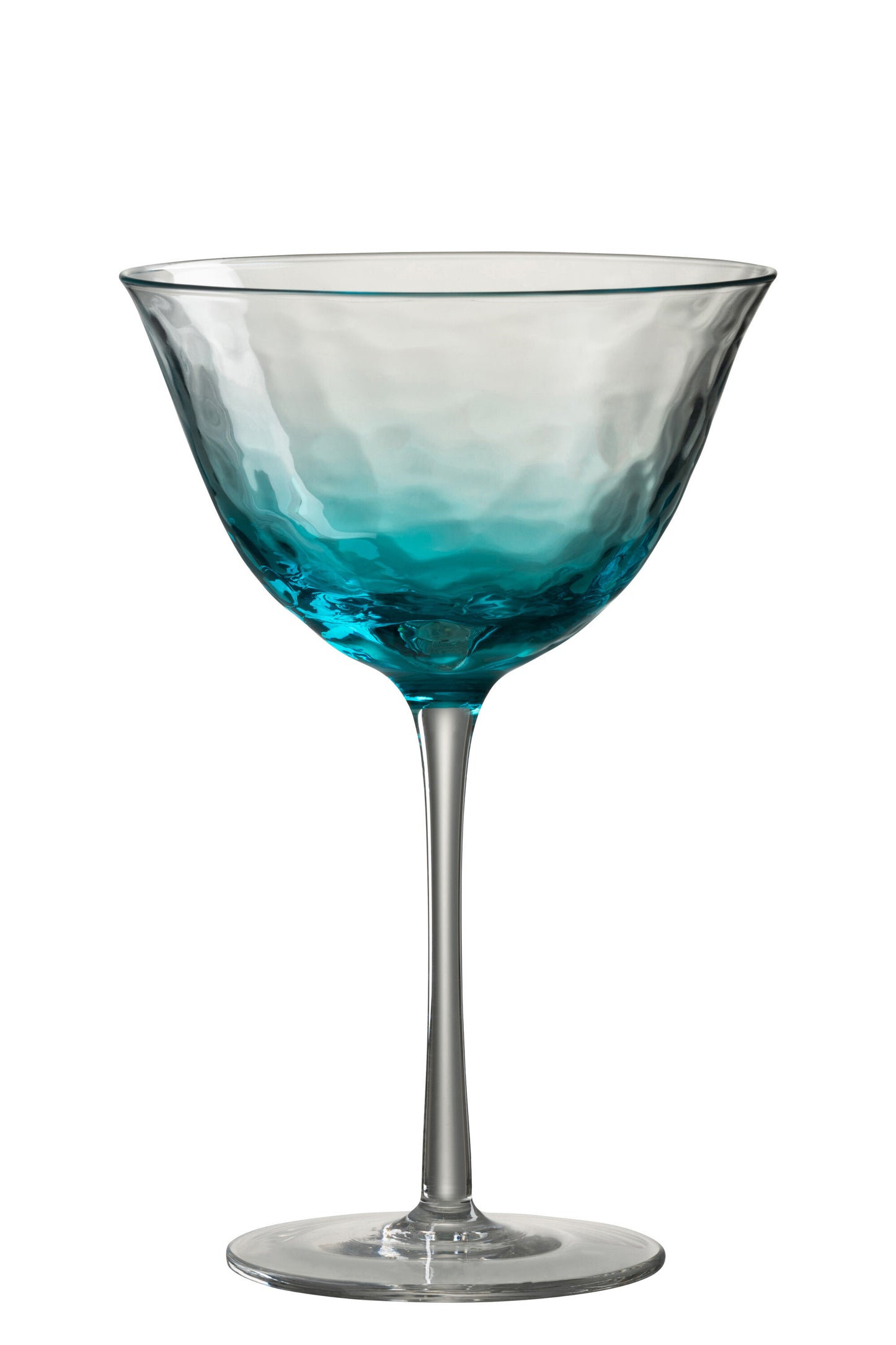 COCKTAIL GLASS IRREGULAR GLASS BLUE