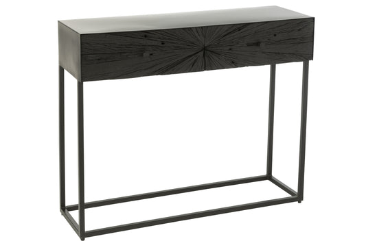 CONSOLE SHANIL WOOD/IRON BLACK