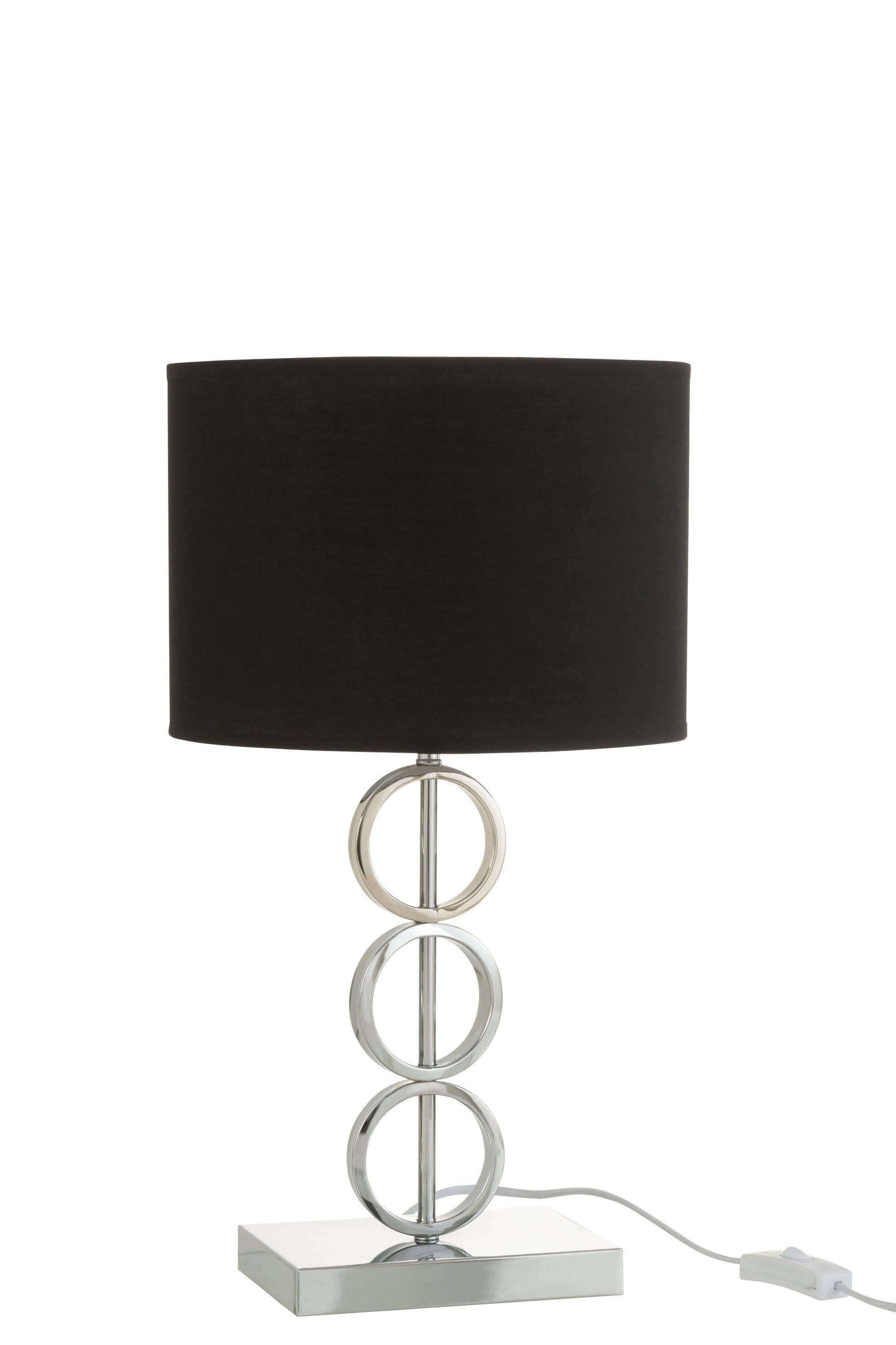 TABLE LAMP DNA METAL SILVER/BLACK