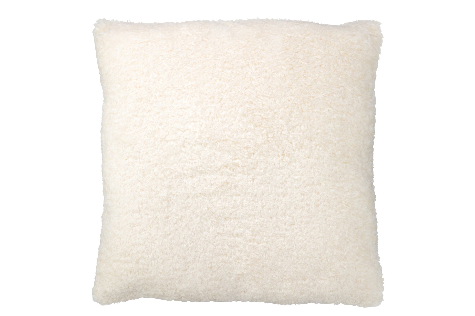 CUSHION TEDDY POLYESTER WHITE