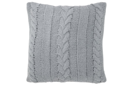 CUSHION TWIST POLYESTER GREY