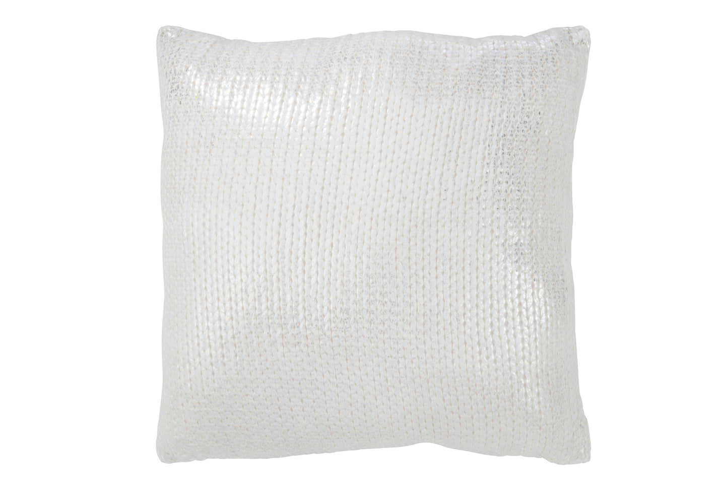 CUSHION METALLIC POLYESTER SILVER