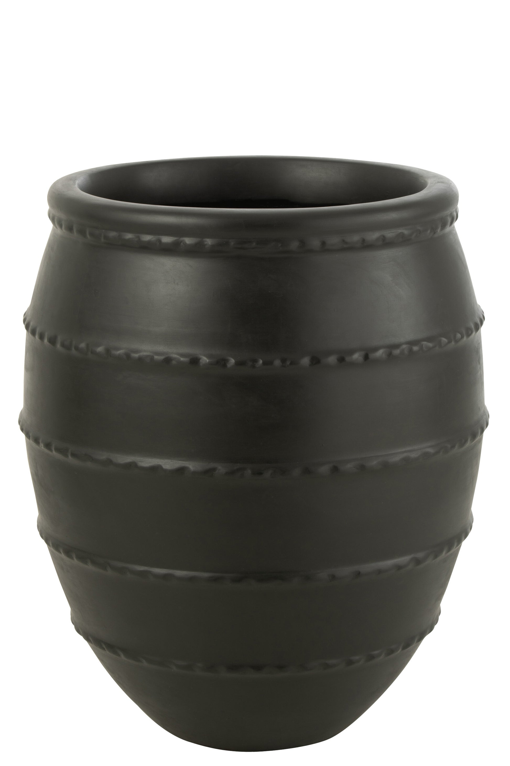 FLOWER POT TERRACOTTA BLACK