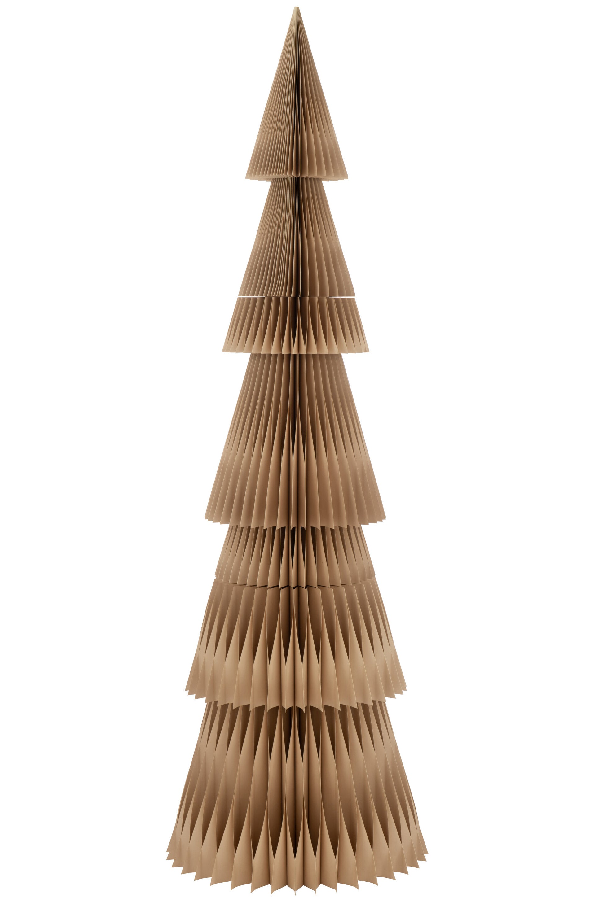 CHRISTMAS TREE FOLDING PAPER BEIGE LARGE