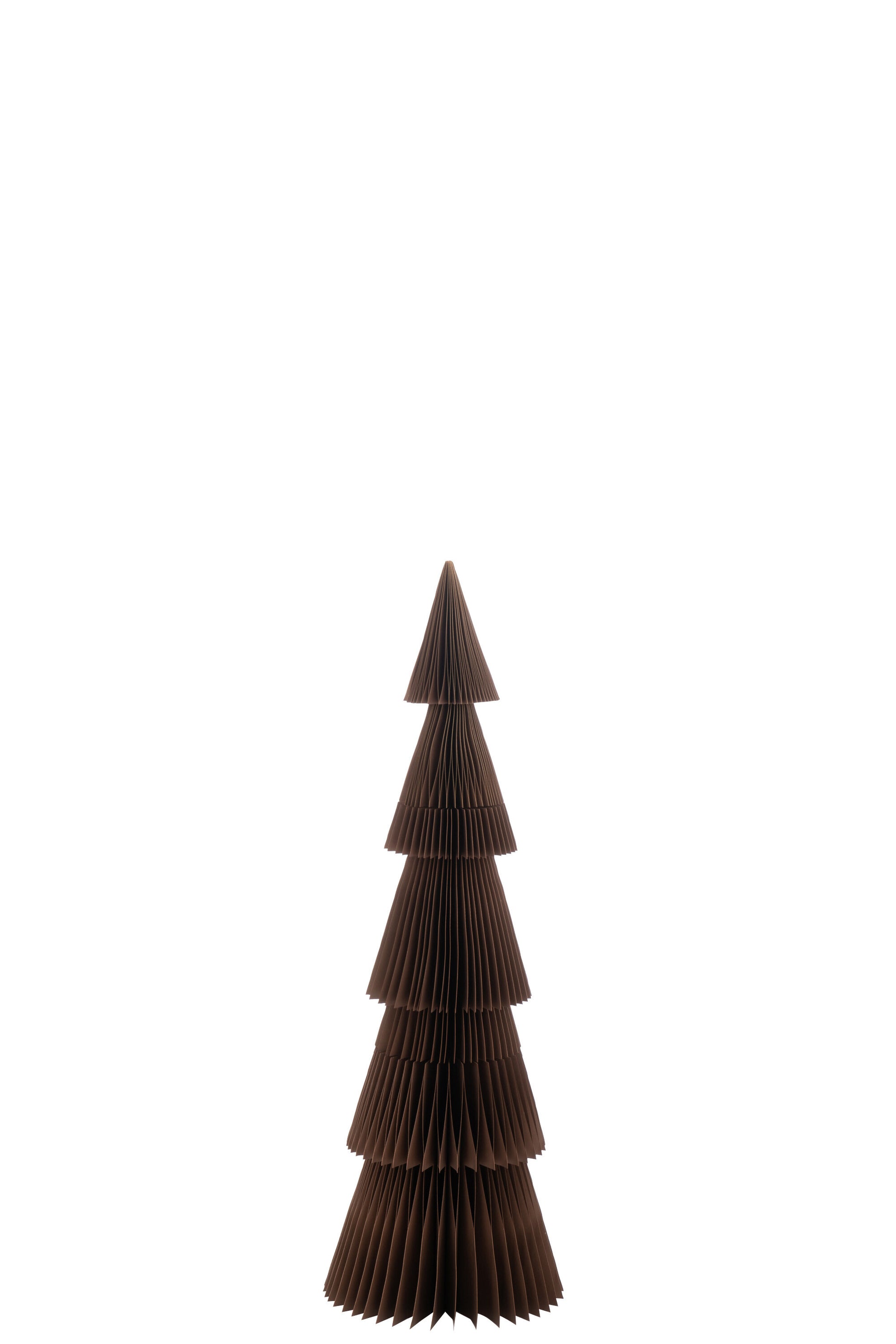 CHRISTMAS TREE FOLDING PAPER BROWN SMALL