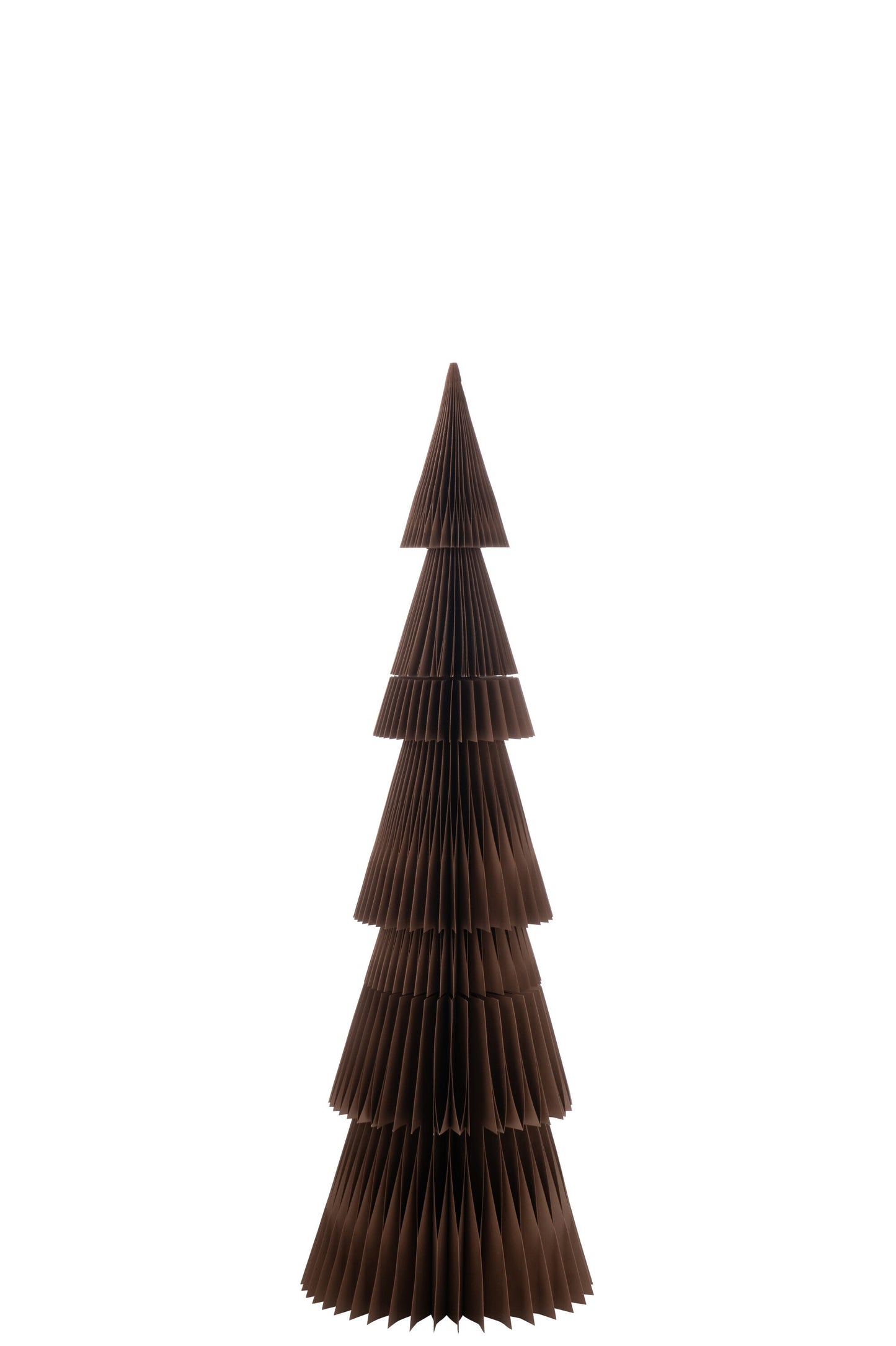 CHRISTMAS TREE FOLDING PAPER BROWN MEDIUM