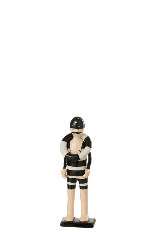 SWIMMER BUOY STRIPES DOLOMITE BLACK/WHITE SMALL