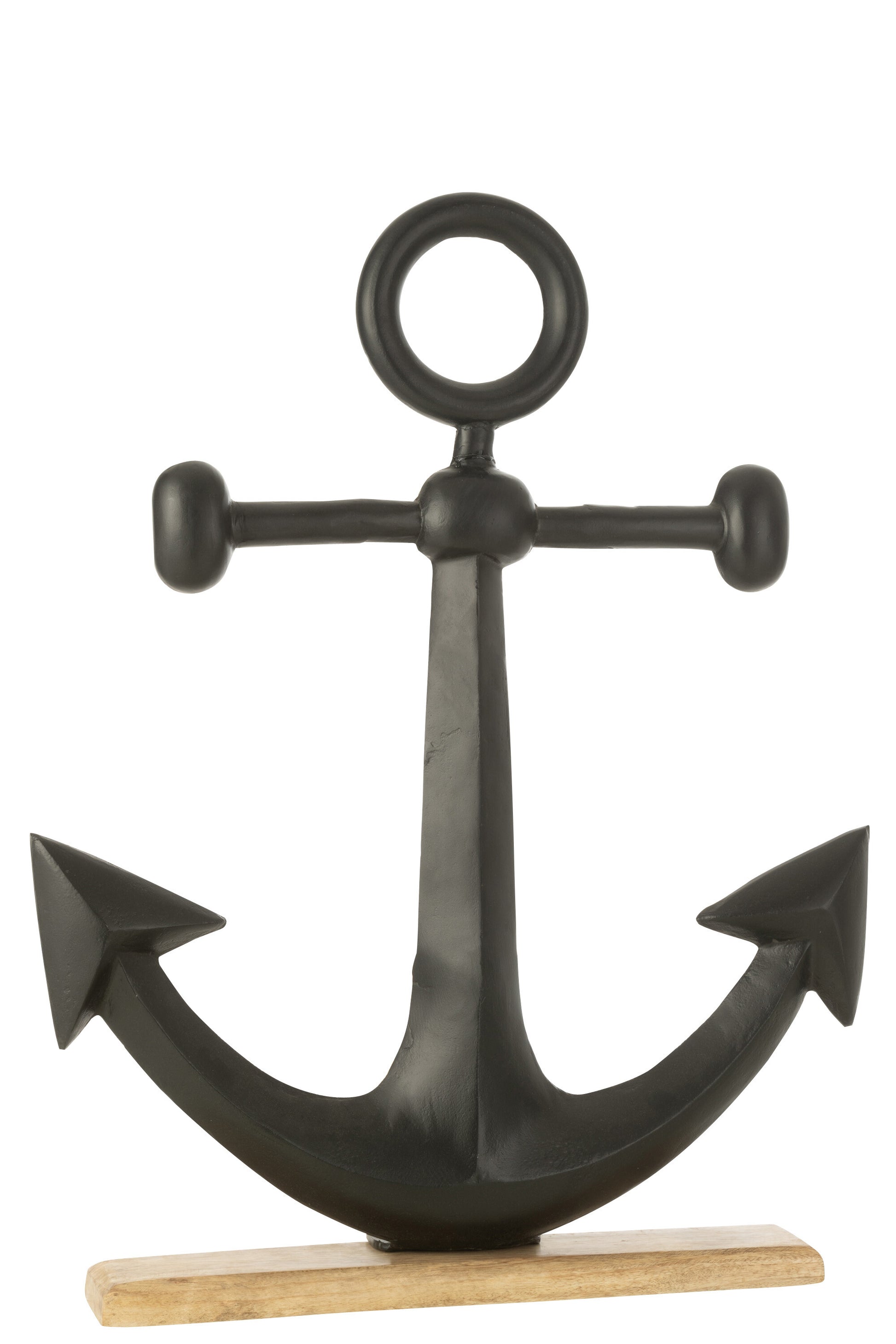 ANCHOR ON BASE ALUMINIUM BLACK