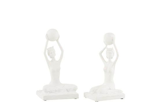 WOMAN SWIMSUIT BALLOON POLY WHITE ASSORTMENT OF 2
