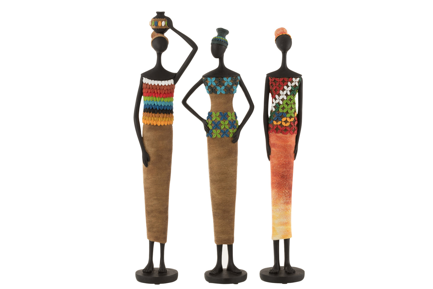 AFRICAN FIGURE POLY MIX LARGE ASSORTMENT OF 3