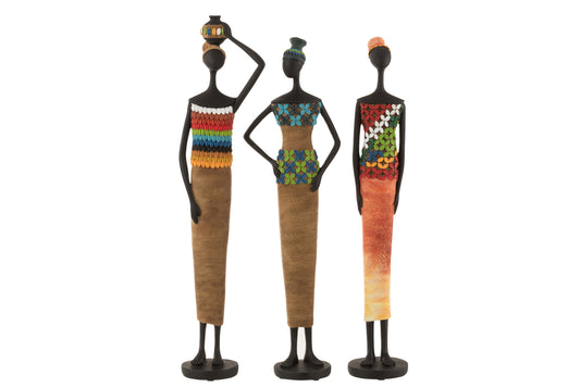 AFRICAN FIGURE POLY MIX LARGE ASSORTMENT OF 3