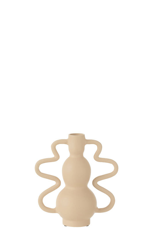 VASE MARIE ALUMINIUM BEIGE