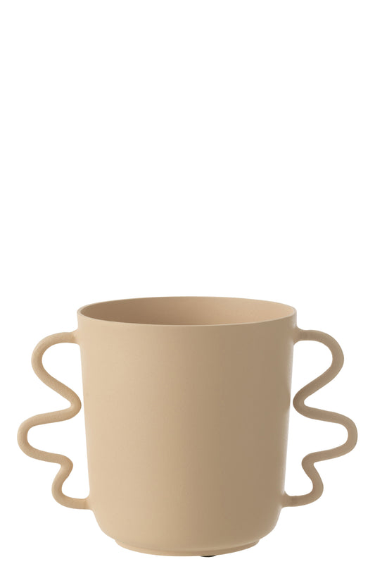 VASE JULIEN ALUMINIUM BEIGE