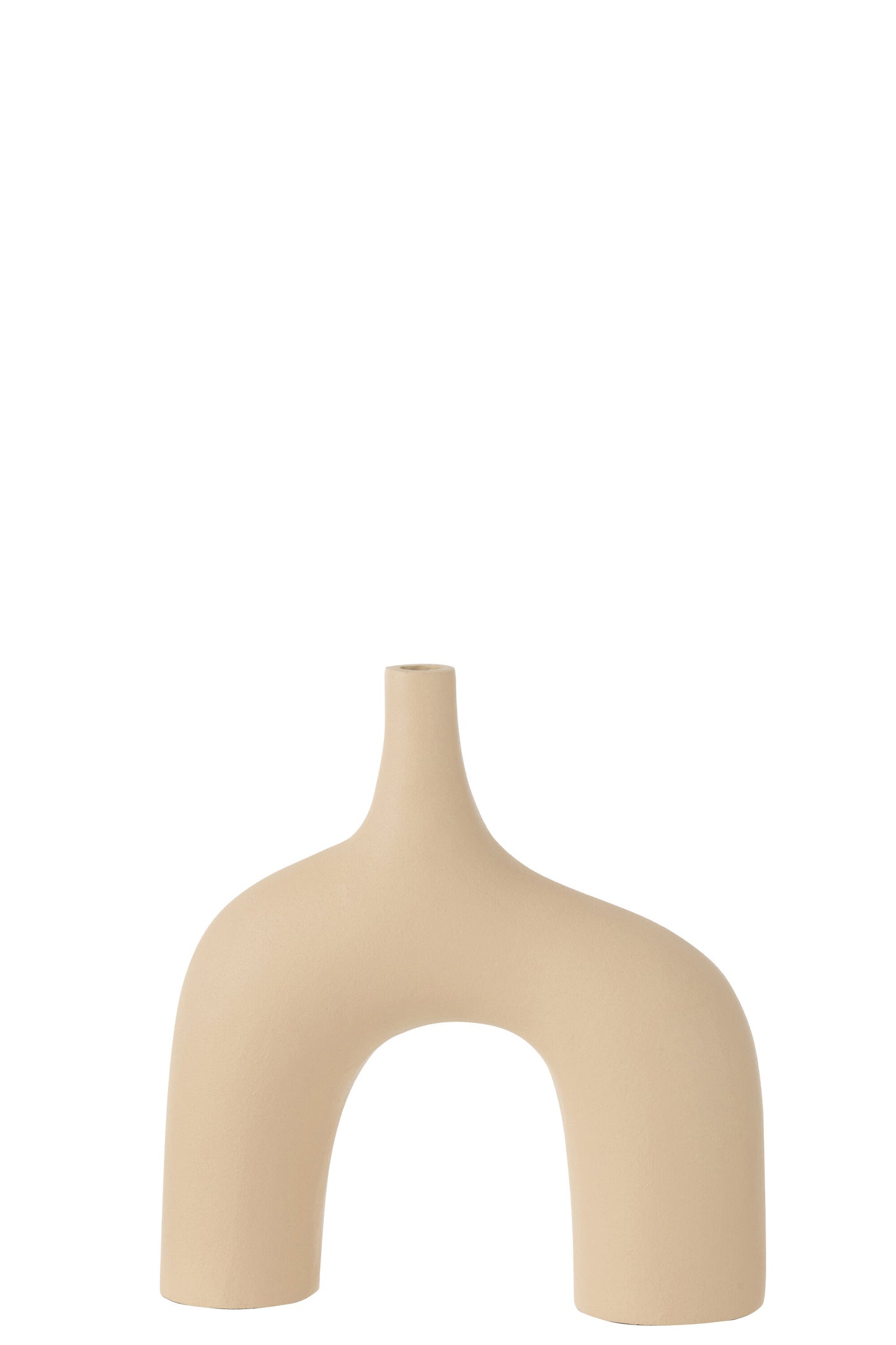 VASE CAMILLE ALUMINIUM BEIGE