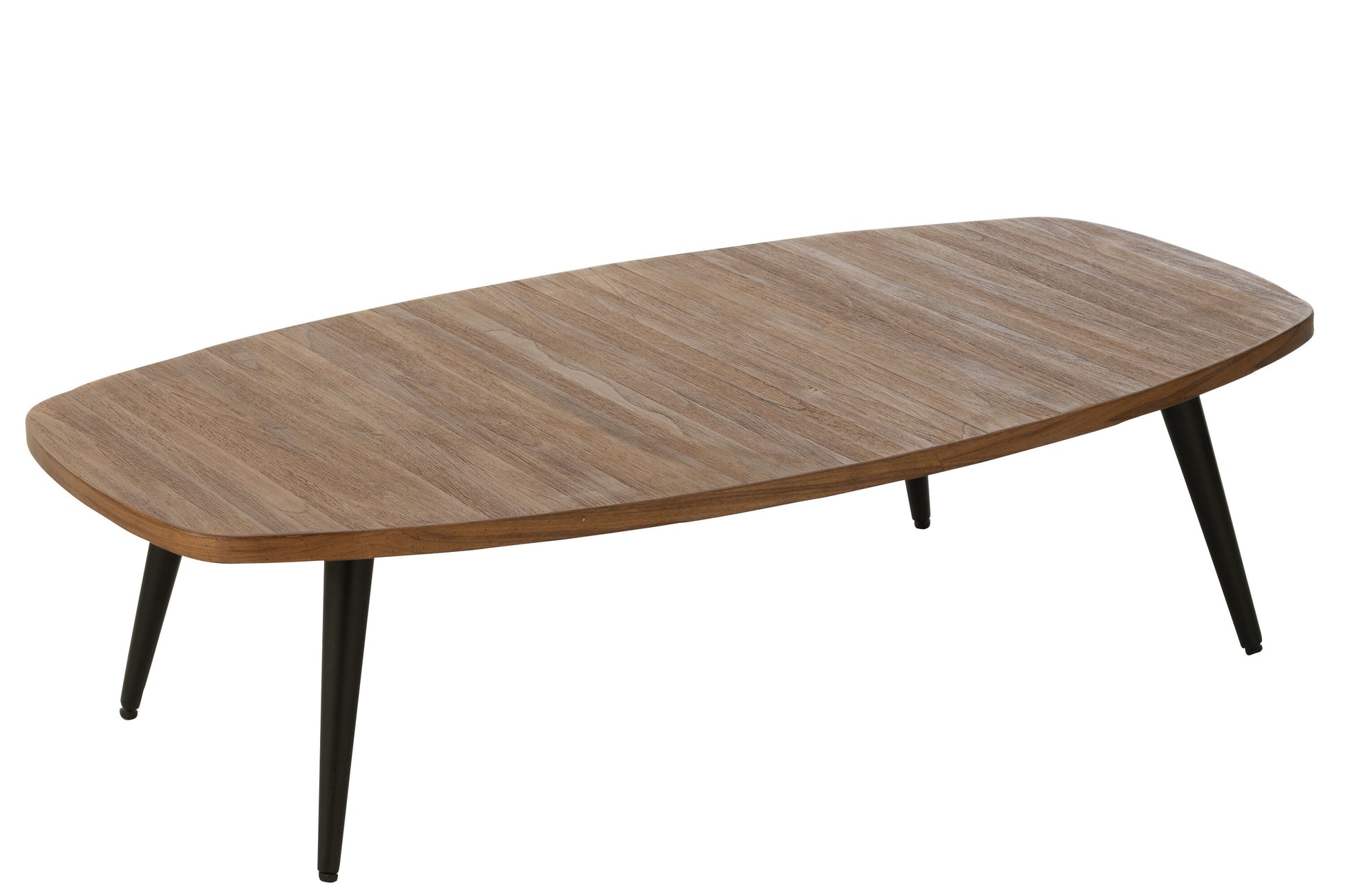 COFFEE TABLE RECTANGULAR RECYCLE TEAK NATURAL