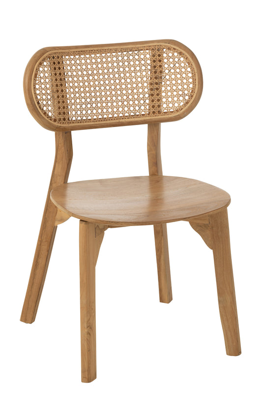 CHAIR PEANUT TEAK WOOD NATURAL